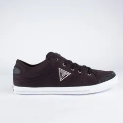 Basket basse homme Guess triangle logo Noir - ZESHOES