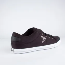 Basket basse homme Guess triangle logo Noir - ZESHOES