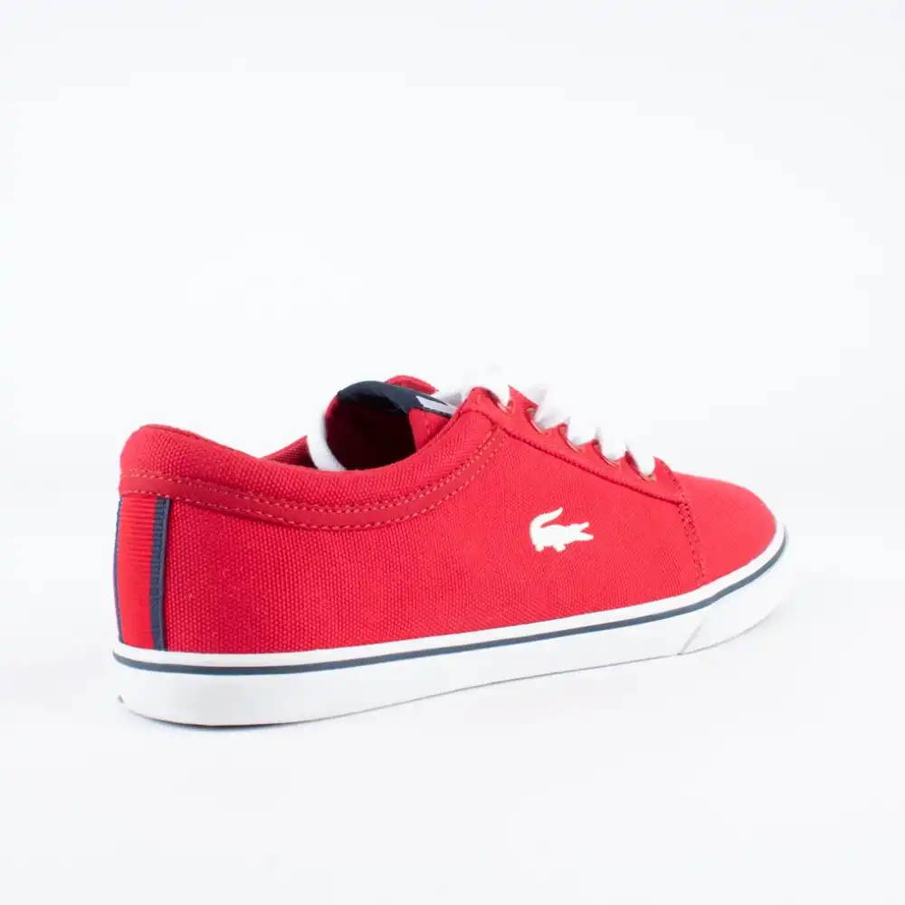 Basket basse garcon Lacoste vaulstar slekk Rouge - ZESHOES