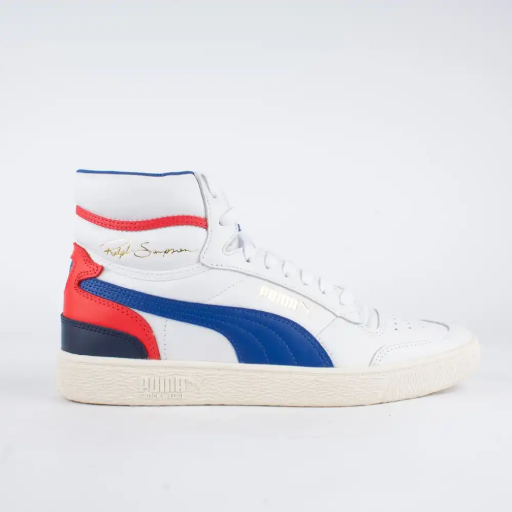 Basket montante homme Puma ralph sampson mid Blanc - ZESHOES
