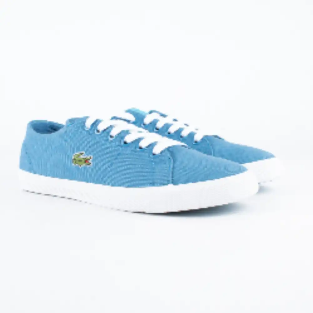 Basket basse garcon Lacoste marcel aur spj Bleu - ZESHOES