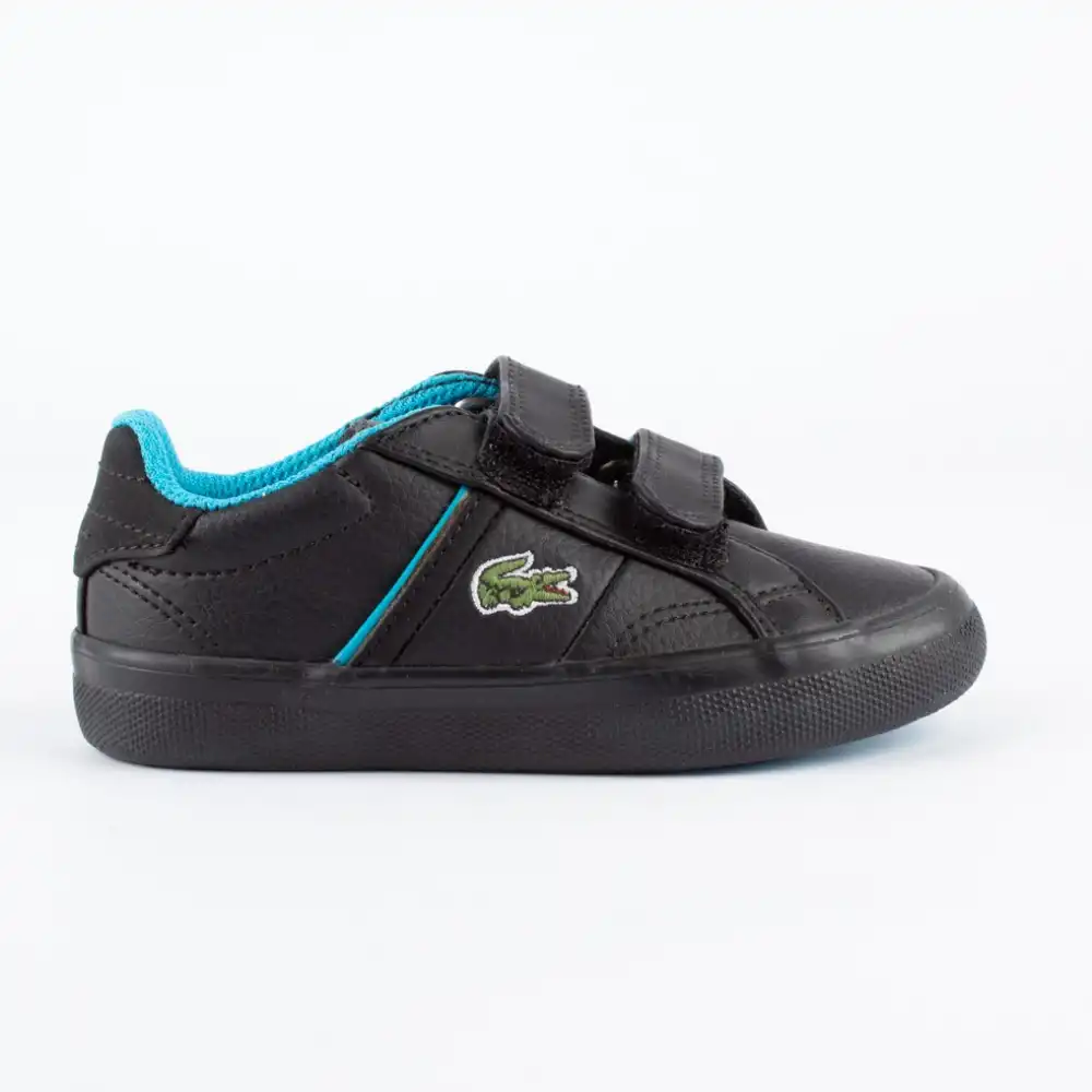 Basket basse garcon Lacoste fairlead Noir - ZESHOES