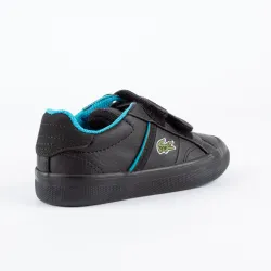 Basket basse garcon Lacoste fairlead Noir - ZESHOES