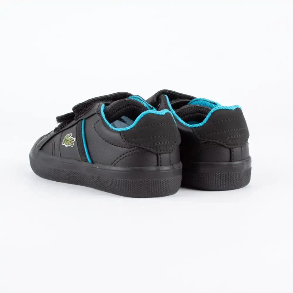 Basket basse garcon Lacoste fairlead Noir - ZESHOES
