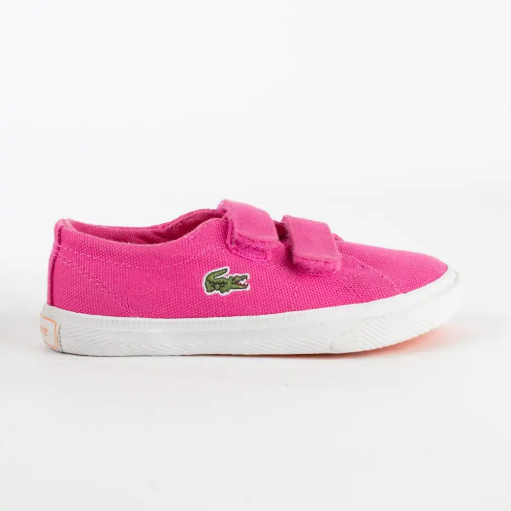 Basket basse fille Lacoste marcel sur spi Rose - ZESHOES
