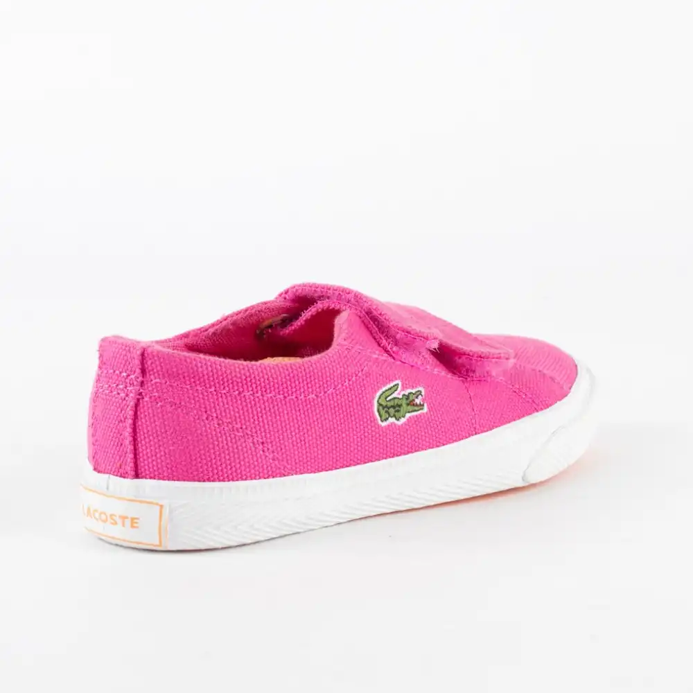 Basket basse fille Lacoste marcel sur spi Rose - ZESHOES