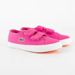 Basket basse fille Lacoste marcel sur spi Rose - ZESHOES