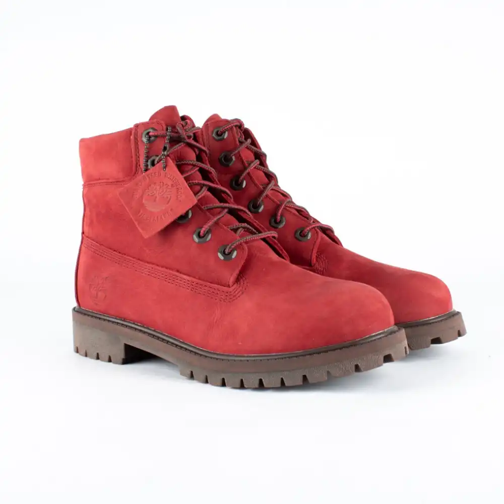 Boots Timberland premium 6 waterproof Rouge - ZESHOES