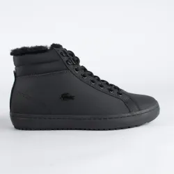 Basket montante femme Lacoste straight settherm Noir