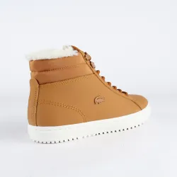Basket montante femme Lacoste straight settherm Camel