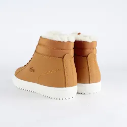 Basket montante femme Lacoste straight settherm Camel