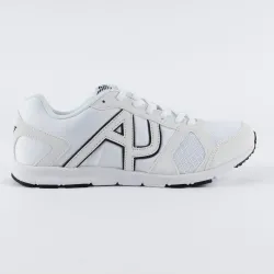 Basket basse homme Armani Jeans runner mesh Blanc