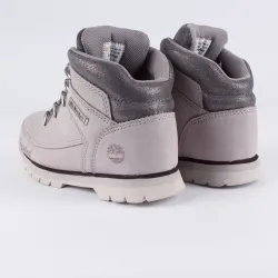 Bottine fille, boots Timberland euro sprint mid hiker light grey nubuck Gris ...