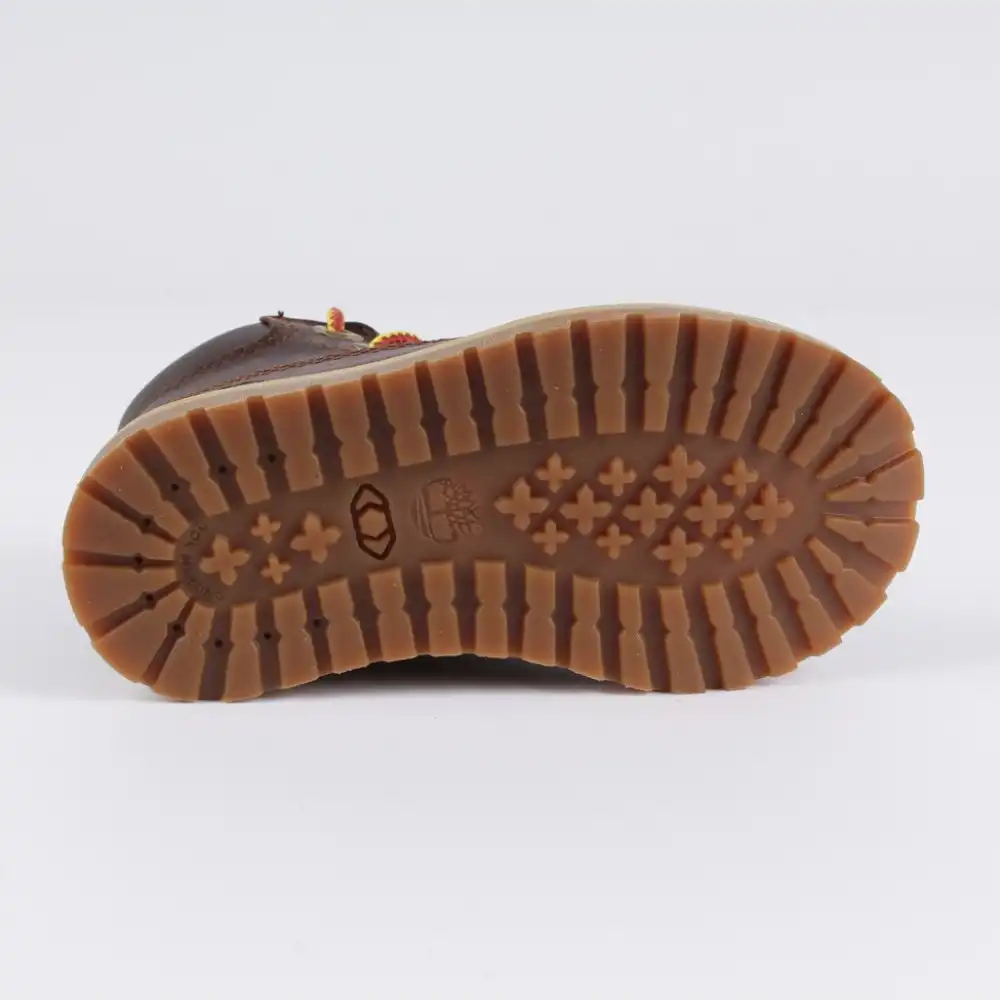 Bottine garcon, boots Timberland pokey pine 6 brown full grain Marron - ZESHOES