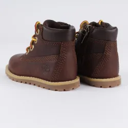 Bottine garcon, boots Timberland pokey pine 6 brown full grain Marron - ZESHOES