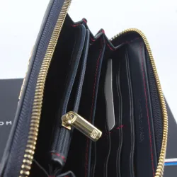 Portefeuille femme Tommy Jeans large classic Noir - ZESHOES