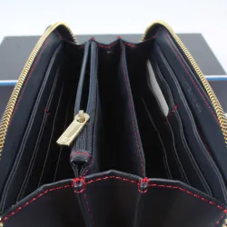 Portefeuille femme Tommy Jeans large classic Noir - ZESHOES