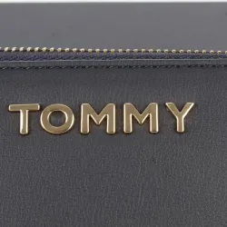 Portefeuille femme Tommy Jeans large classic Noir - ZESHOES