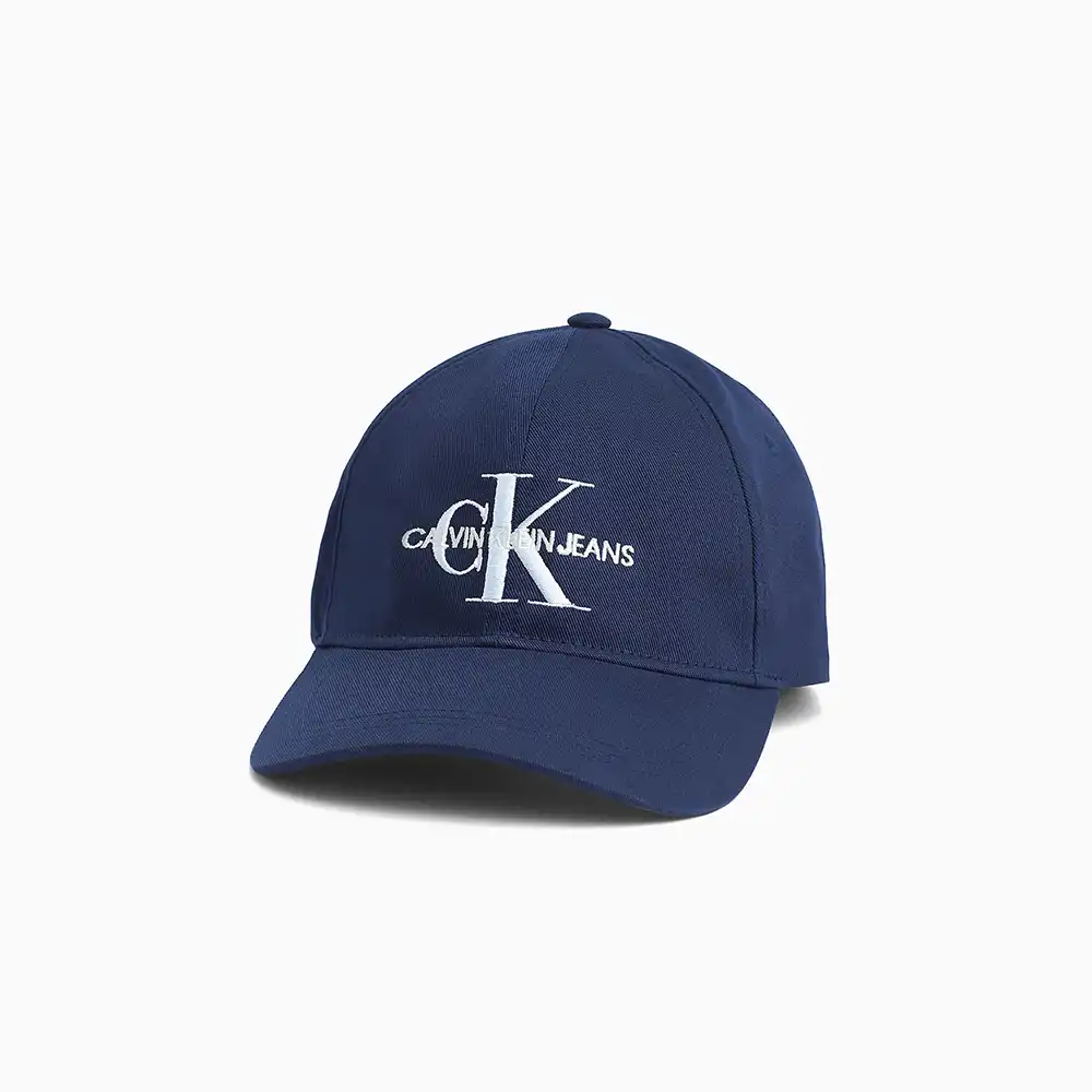 Casquette homme Calvin Klein monogram logo Bleu - ZESHOES