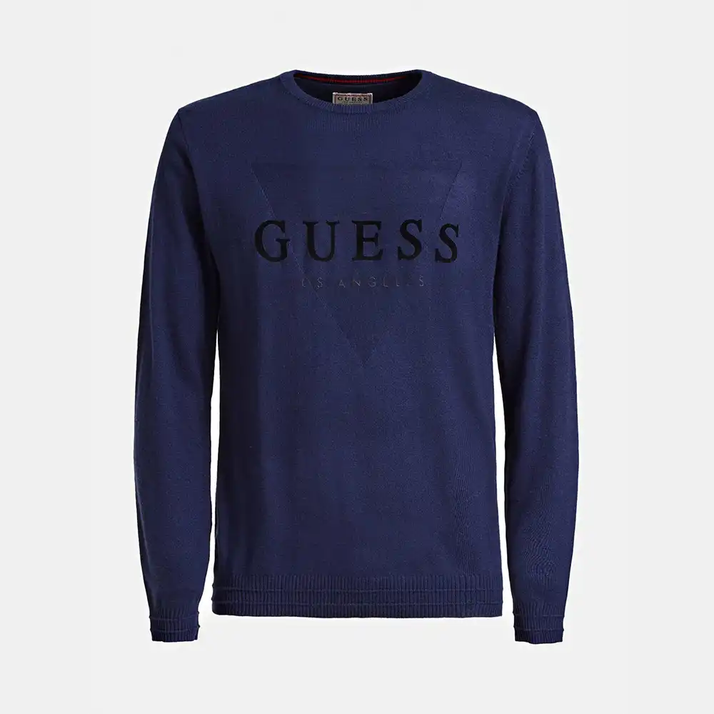 Pull homme Guess los angeles Bleu ZESHOES