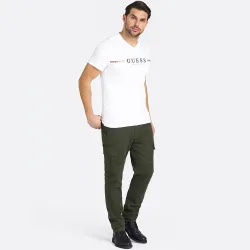 T shirt manche courte homme Guess los angeles Blanc - ZESHOES