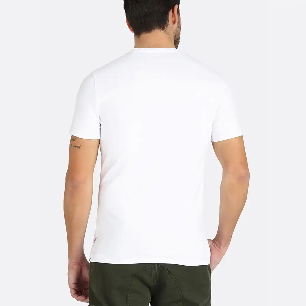 T shirt manche courte homme Guess los angeles Blanc - ZESHOES