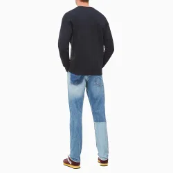 Sweat shirt homme Calvin Klein statement logo Noir