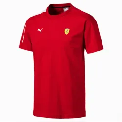 T shirt manche courte homme Puma scuderia ferrari t7 Rouge - ZESHOES