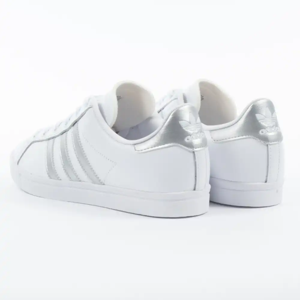Basket femme Adidas coast star Blanc - ZESHOES