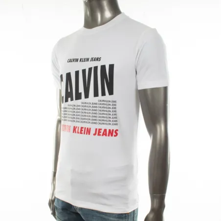 Produits victimes de leur succès Calvin Klein Blanc scale up printed logo