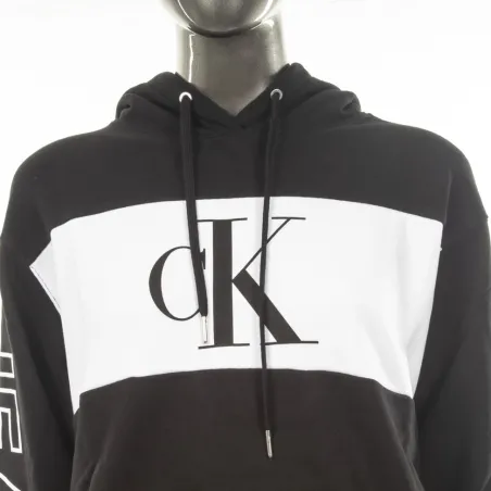 Produits victimes de leur succès Calvin Klein Bleu hoodie front logo