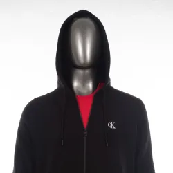Sweat zippé homme Calvin Klein essential zip Noir