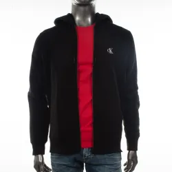 Sweat zippé homme Calvin Klein essential zip Noir