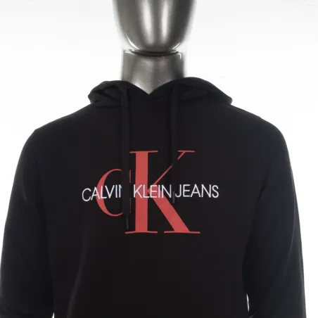 Produits victimes de leur succès Calvin Klein Noir monogram logo hoodie