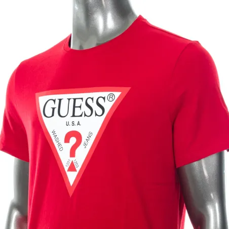 Produits victimes de leur succès Guess Rouge triangle logo