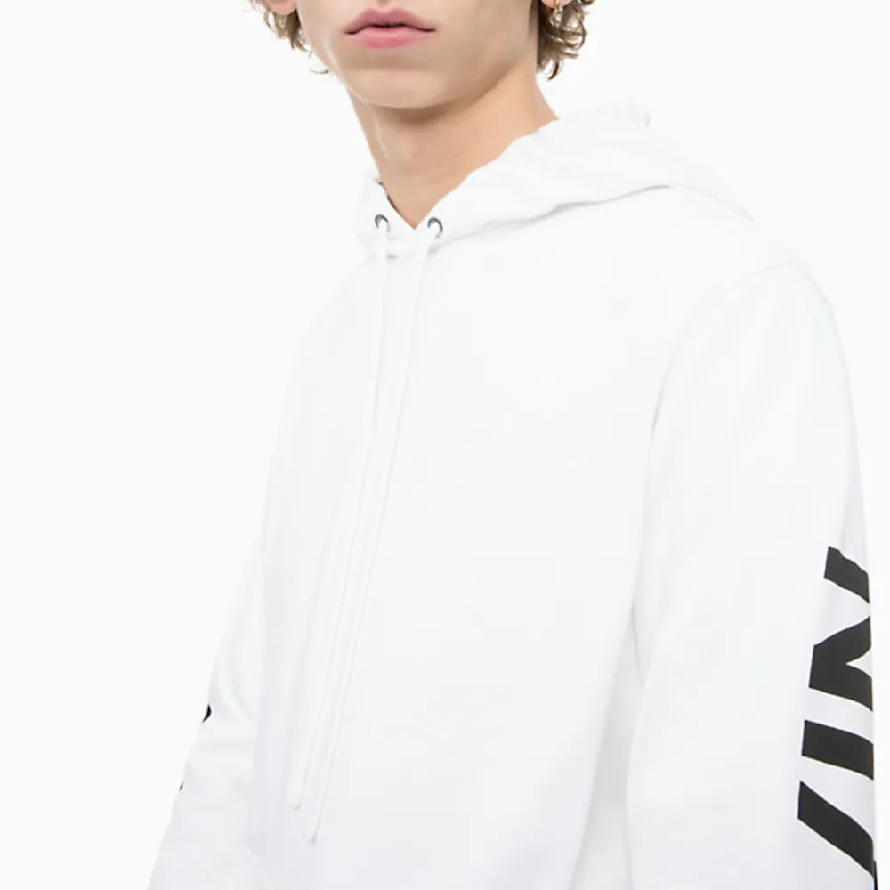 Sweat capuche homme Calvin Klein institutional back logo hoodie Blanc