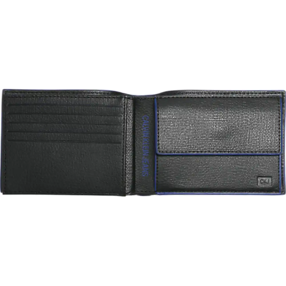 Portefeuille homme Calvin Klein edge pop billfold coin Noir - ZESHOES