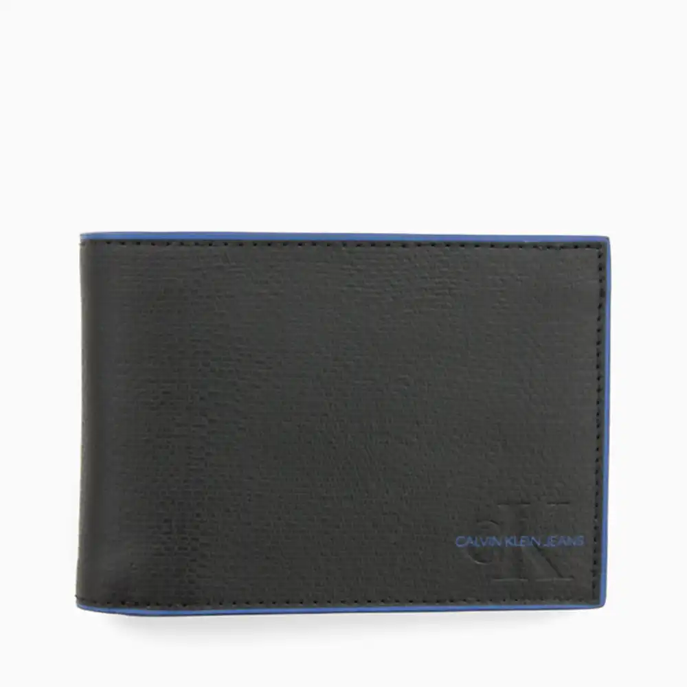 Portefeuille homme Calvin Klein edge pop billfold coin Noir - ZESHOES