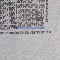 T shirt manche courte homme Kaporal pasto medium grey mel Gris - ZESHOES