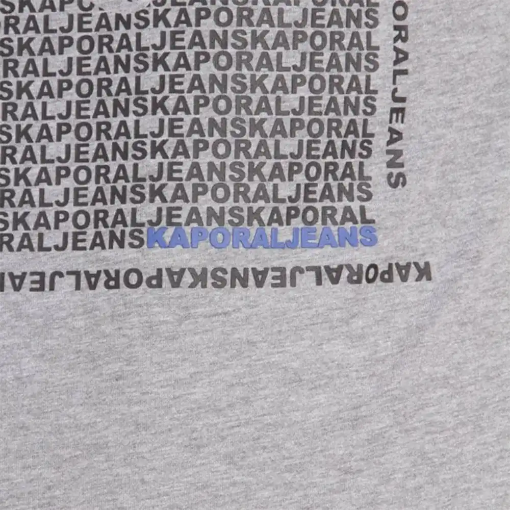 T shirt manche courte homme Kaporal pasto medium grey mel Gris - ZESHOES