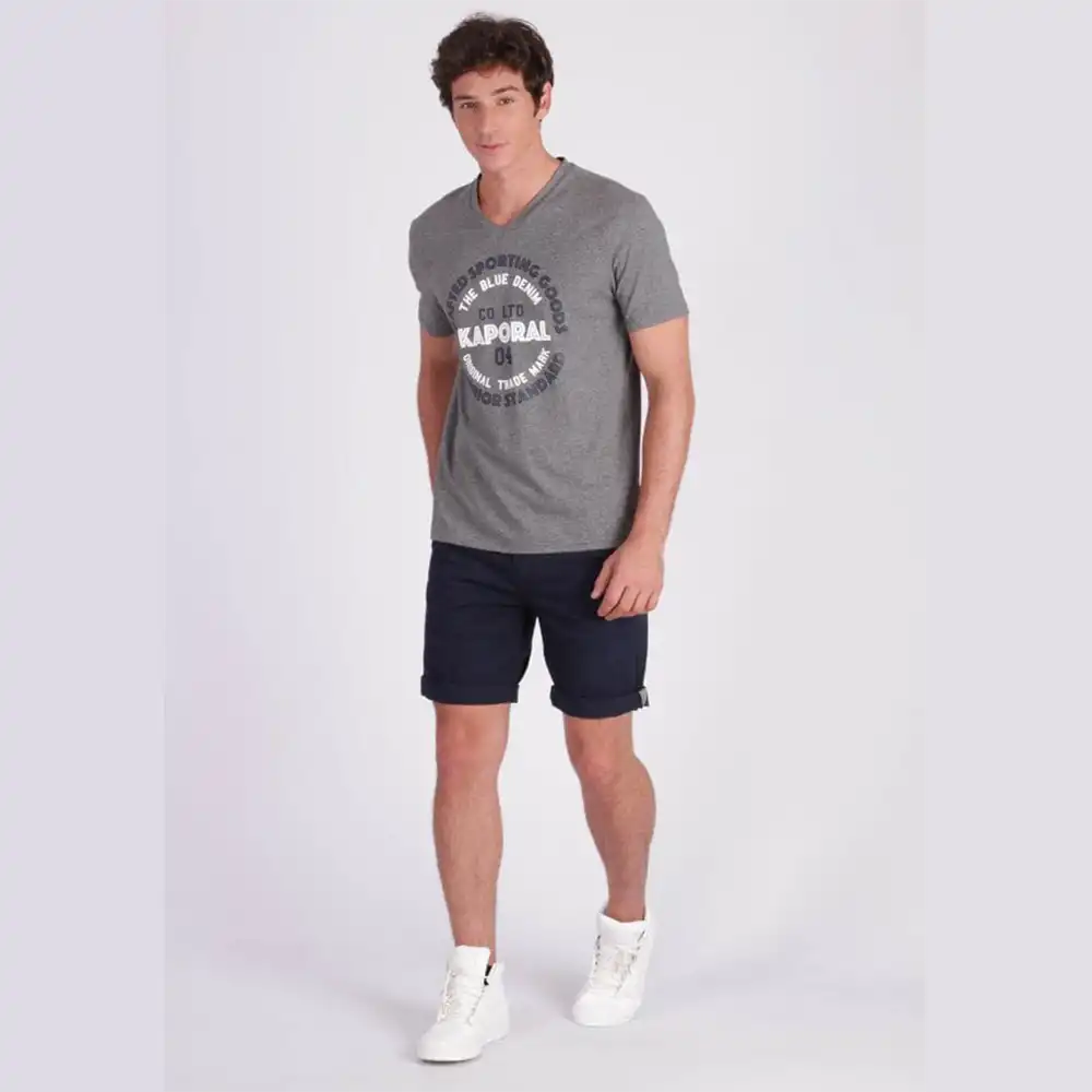 T shirt manche courte homme Kaporal golia medium mel Gris - ZESHOES