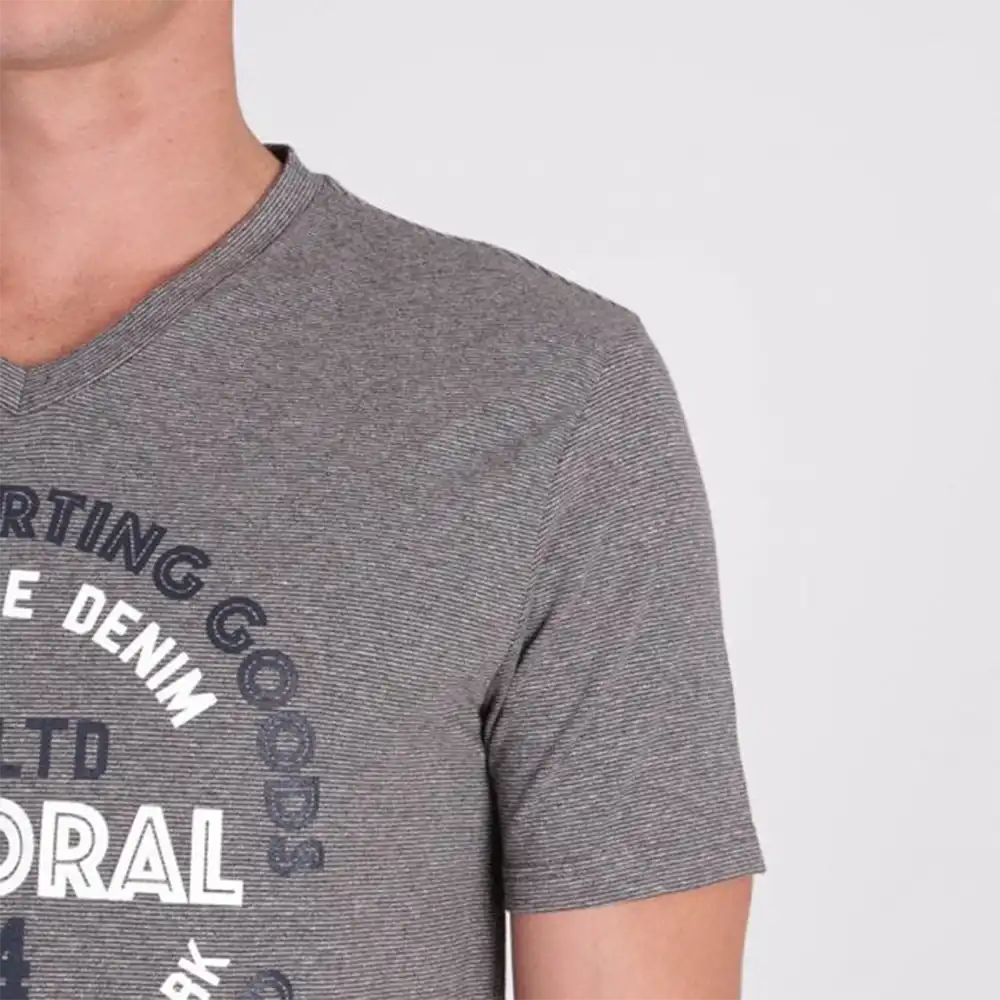 T shirt manche courte homme Kaporal golia medium mel Gris - ZESHOES