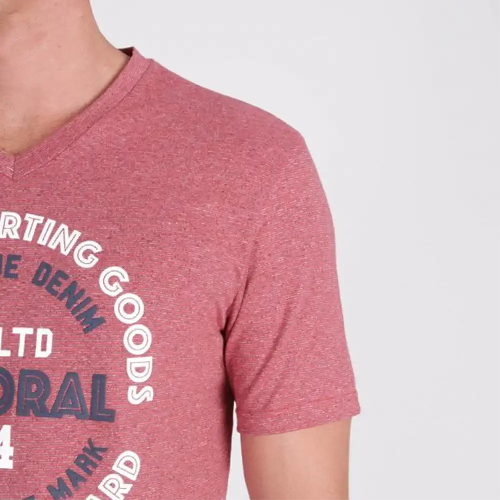 T shirt manche courte homme Kaporal golia chemel Rouge