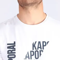 T shirt manche longue homme Kaporal gerlu white Blanc - ZESHOES