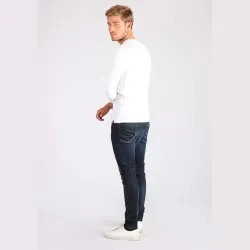 T shirt manche longue homme Kaporal gerlu white Blanc - ZESHOES