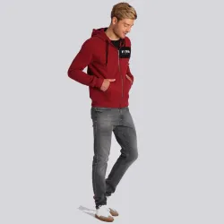 Sweat zippé à capuche