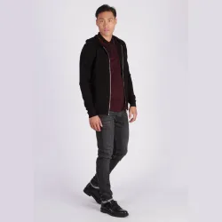 Gilet homme Kaporal moda zippé Noir - ZESHOES