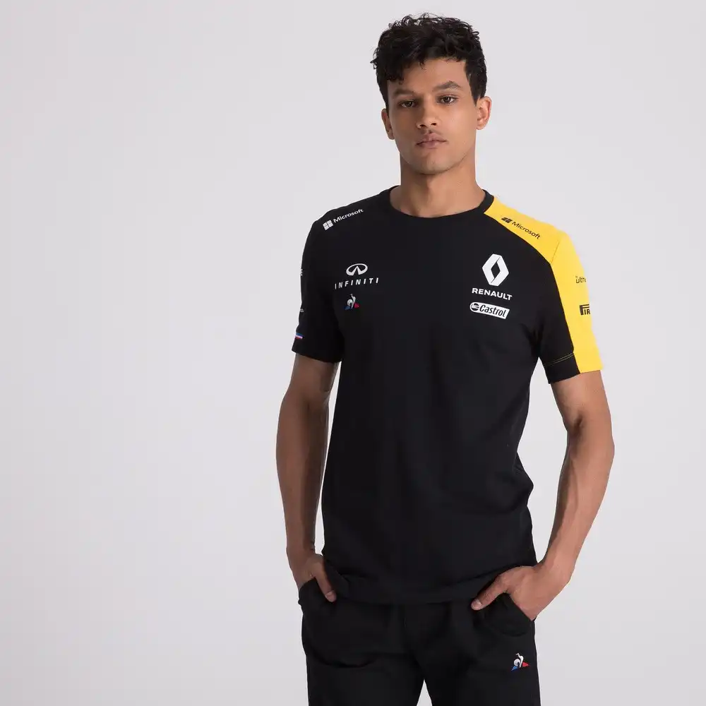 T shirt manche courte homme Le Coq Sportif renault sport Noir - ZESHOES
