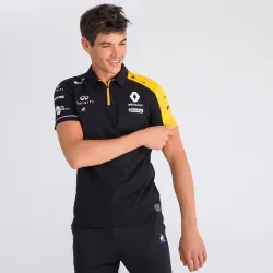 Polo manche courte Le Coq Sportif renault sport Noir