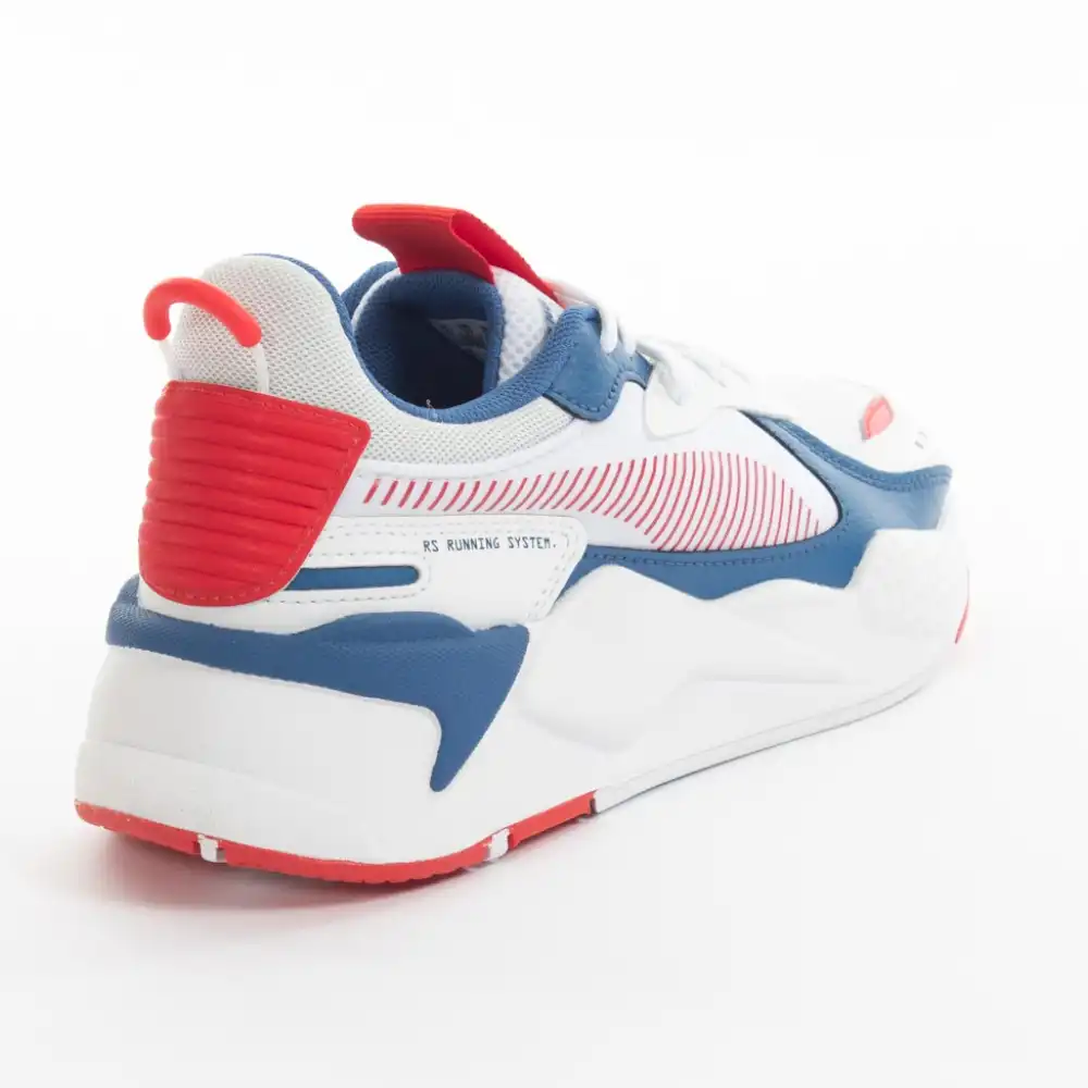 Basket basse homme Puma rs-x white-high risk Blanc - ZESHOES